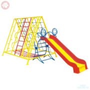 Thang leo cầu trượt cá heo ngoài trời cho trẻ em giá rẻ ở Hà Nội HB1-017