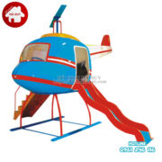 HB1-019-cau truot truc thang1 Cầu trượt trực thăng ngoài trời ngộ nghĩnh cho bé mầm non HB1-019