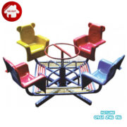 HB4-026-du-quay-4-ghe-hinh-con-gau1 Đu quay mầm non 4 ghế gấu cho bé HB4-026 giá rẻ tại Hà Nội