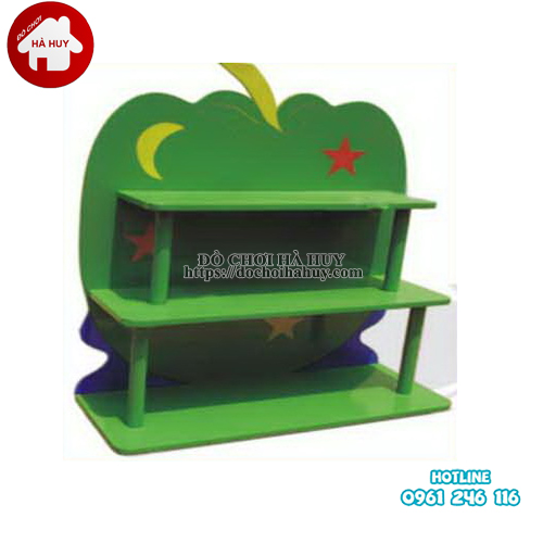 giá đồ chơi quả táo xanh 3 tầng HC5-013