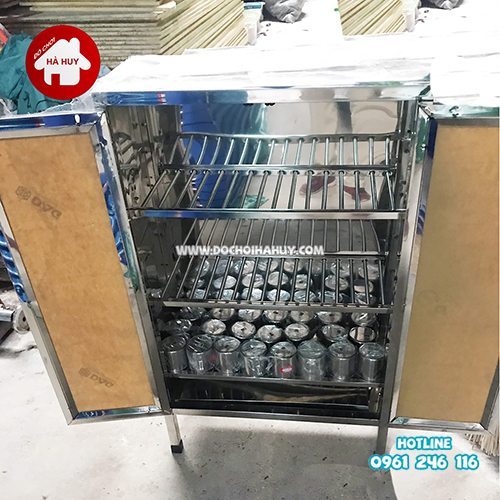 Tủ úp cốc inox cao cấp cho trường mầm non HD2-001