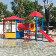 Nhà bóng liên hoàn ống chui nhà khối cầu trượt HB5-003