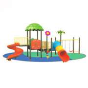 Bộ liên hoàn 3 khối cầu trượt kèm xích đu HB10-033