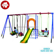 HB1-013-thang leo xich du cau truot Thang leo xích đu cầu trượt cho bé mầm non HB1-013