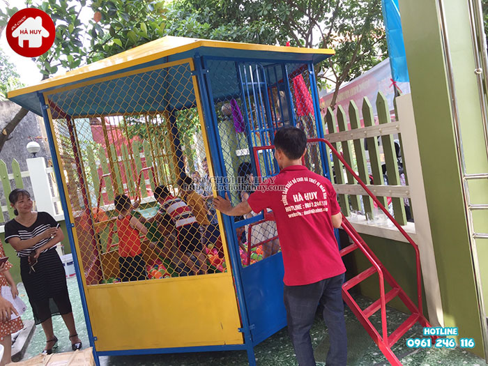 Sản xuất lắp đặt nhà bóng, đồ chơi mầm non tại Nam Định-1
