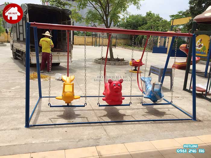 Lắp đặt đồ chơi ngoài trời trường mầm non tại Bắc Ninh-3
