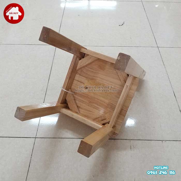 Review đánh giá sản phẩm ghế gỗ mầm non của đồ chơi Hà Huy-4