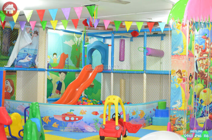Lắp đặt khu vui chơi liên hoàn trong nhà trẻ em LH-011