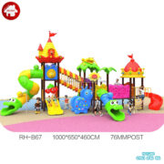 Bộ nhà cầu trượt liên hoàn 3 khối đa năng HB10-122