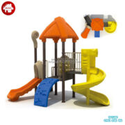 Cầu trượt liên hoàn 1 khối ngoài trời cho bé HB10-083