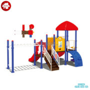 Cầu trượt liên hoàn ngoài trời kèm xà đu HB10-097