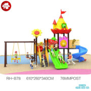 cau-truot-lien-hoan-ngoai-troi-kem-xich-du-gia-re-hb10-132 Cầu trượt liên hoàn ngoài trời kèm xích đu giá rẻ HB10-132