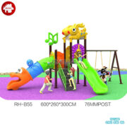 Cầu trượt liên hoàn ngoài trời kèm xích đu HB10-112