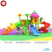 Cầu trượt liên hoàn ngoài trời máng trượt ống HB10-146