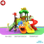 Mẫu cầu trượt liên hoàn đa năng kèm xích đu HB10-110