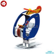 Mẫu nhún lò xo công viên ngoài trời hình máy bay trực thăng