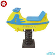 Nhún lò xo công viên cho bé hình chiếc thuyền rẻ đẹp HB2-317