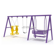 Mẫu xích đu trẻ em ngoài trời 7 chỗ ngồi giá rẻ HB4-062