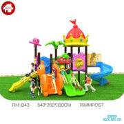 Nhà khối cầu trượt liên hoàn ngoài trời HB10-102