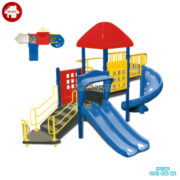 Nhà liên hoàn cầu trượt đa năng ngoài trời HB10-096