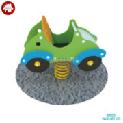 Nhún lò xo mô hình xe ô tô cho bé mầm non HB2-313 Nhún lò xo công viên hình ô tô cho bé mầm non vui chơi HB2-313