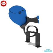 Thú nhún lò xo công viên hình cá heo cho trường mầm non HB2-333