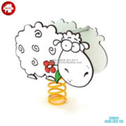 Thú nhún lò xo giá rẻ hình con cừu cho trẻ mầm non chơi đùa HB2-339