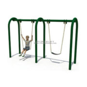Xích đu mầm non 2 ghế ngồi kiểu mới bền đẹp HB4-054