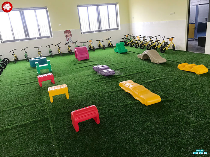 Lắp đặt sân chơi ngoài trời trẻ em cho trường mầm non tại Đông Anh