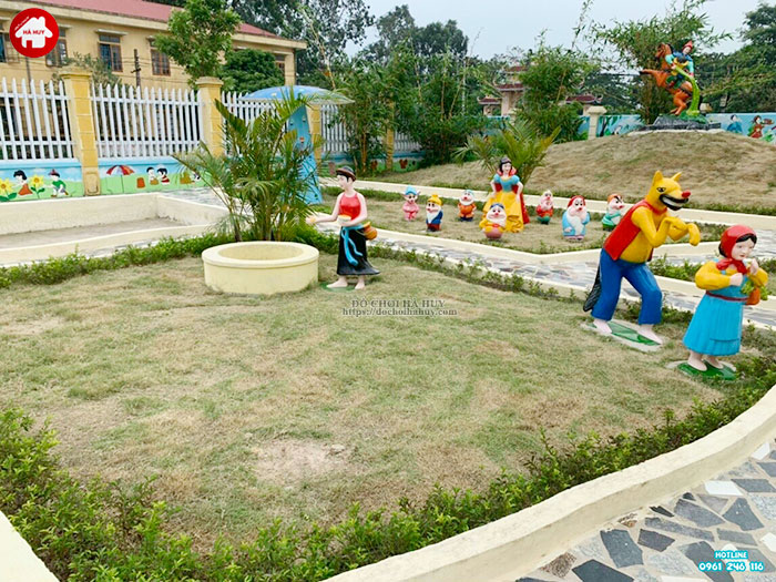 Thi công lắp đặt vườn cổ tích cho trường mầm non tại Hà Nội