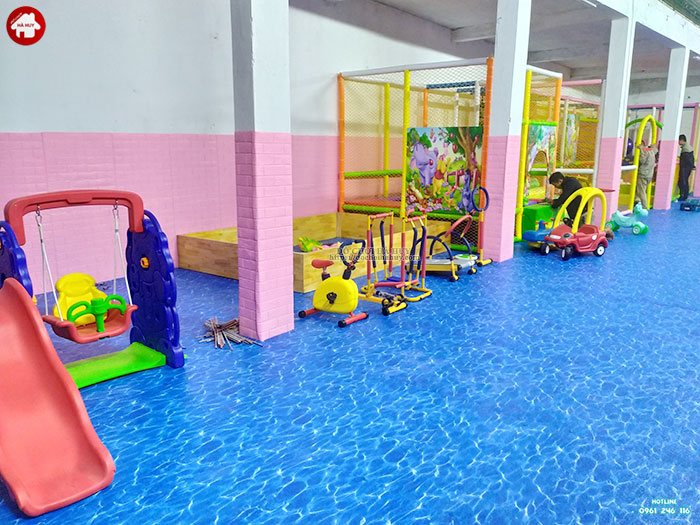 Thi công lắp đặt nhà liên hoàn khu vui chơi trẻ em trong nhà tại Hải Phòng