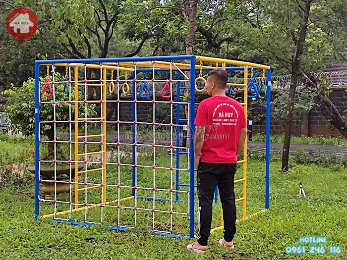 Thi công lắp đặt sân chơi ngoài trời mini cho hộ gia đình Chị Hà tại Hòa Bình