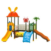 Bộ đồ chơi liên hoàn ngoài trời 2 khối cầu mây cho trẻ chơi HH-586