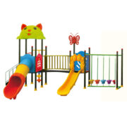 Cầu trượt liên hoàn cho bé 3 khối kèm đồ thể chất HH-574