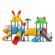 Cầu trượt liên hoàn cho bé 3 khối cá vàng cổ tích đẹp rẻ HH-572