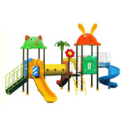 Cầu trượt liên hoàn cho bé 3 khối ống chui giá rẻ HH- 571