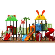 Khu vui chơi liên hoàn ngoài trời 4 khối cầu mây cho bé HH- 583