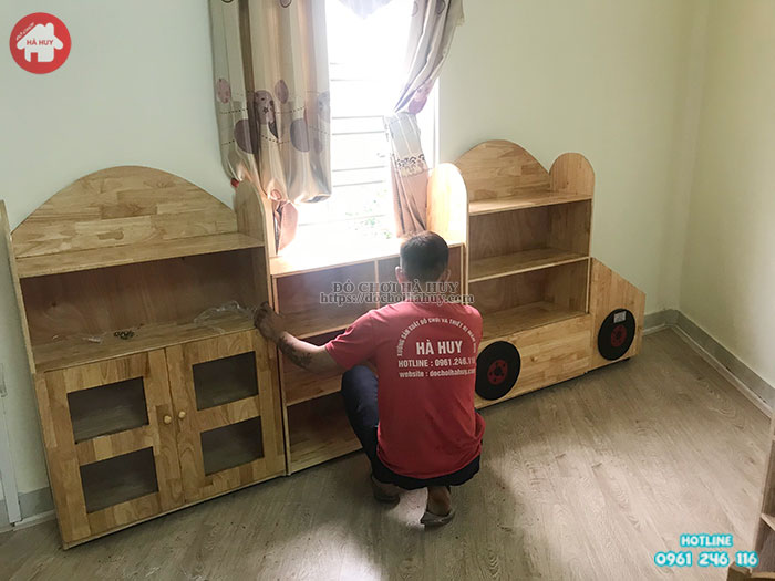 Lắp đặt nội thất và đồ chơi trong nhà cho trường mầm non ở Bắc Ninh