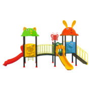 Nhà liên hoàn cầu trượt 3 khối cầu mây chất lượng HH- 569