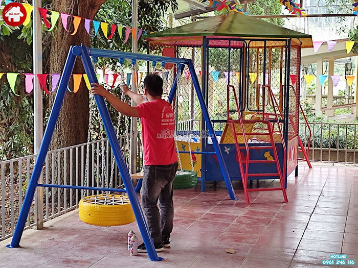 Sản xuất lắp đặt đồ chơi ngoài trời cho trường mầm non tại Lai Châu