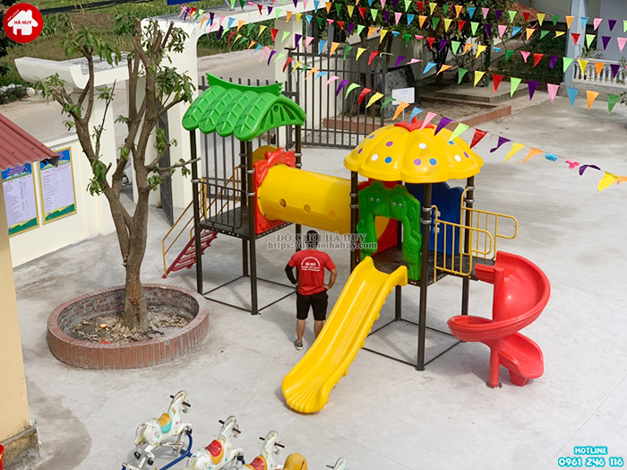 Thi công lắp đặt đồ chơi ngoài trời trường mầm non tại Phú Thọ