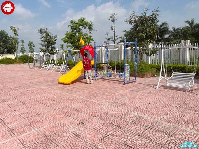 Thi công lắp đặt đồ chơi ngoài trời cho trường mầm non tại Bắc Ninh