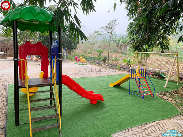 Lắp đặt đồ chơi ngoài trời cho khu du lịch sinh thái tại Ba Vì, Hà Nội