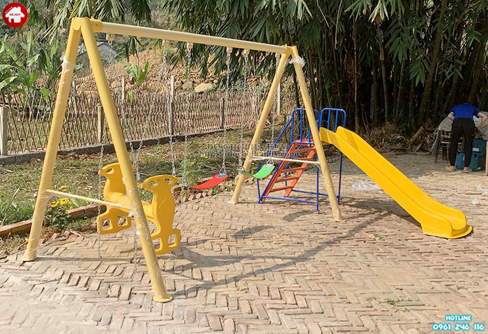 Lắp đặt đồ chơi ngoài trời cho khu du lịch sinh thái tại Ba Vì, Hà Nội