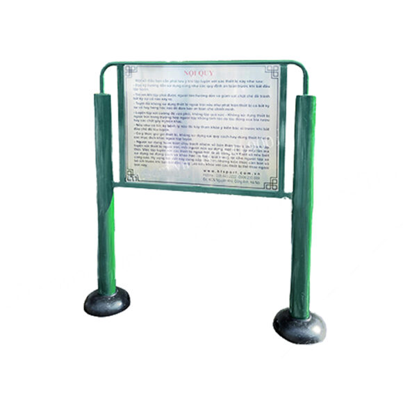 Bảng nội quy sử dụng thiết bị thể dục ngoài trời ASP-029