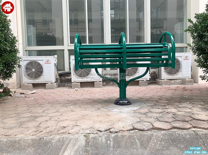 Lắp đặt thiết bị thể dục thể thao ngoài trời cho sân tòa nhà chung cư tại Tây Hồ, Hà Nội