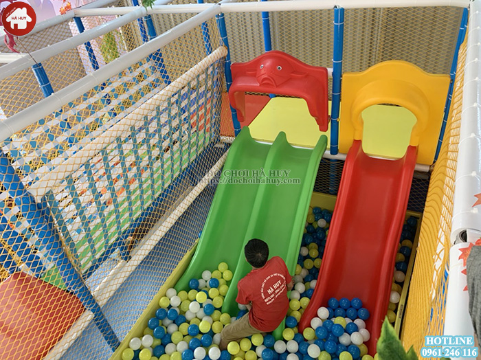 Lắp đặt nhà liên hoàn trong nhà cho khu vui chơi trẻ em dịch vụ